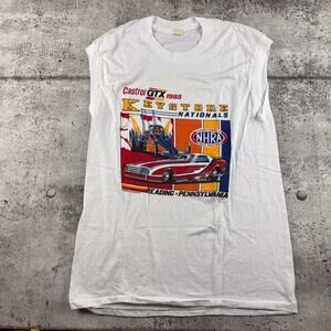 Vintage Keystone National 1985 NHRA Sleeveless Shirt Large